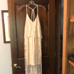 Miami Ivory Lace Medium Maxi Dress